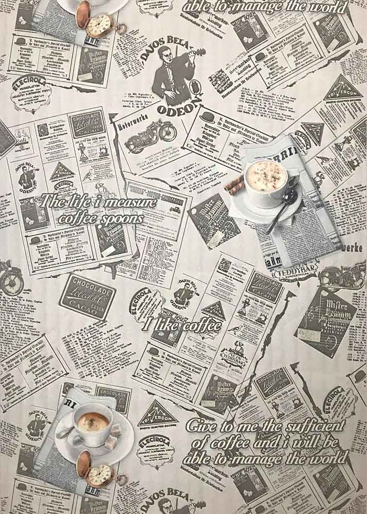 Brewster Home Fashions Adamstown Newspaper Classifieds Ivory Wallpaper |  DecoratorsBest